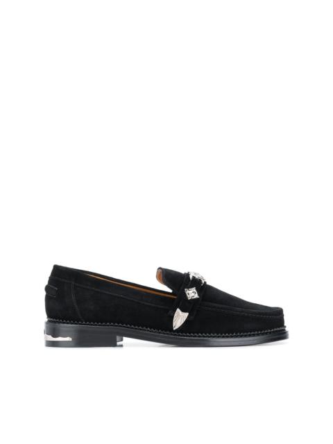 western strap loafers