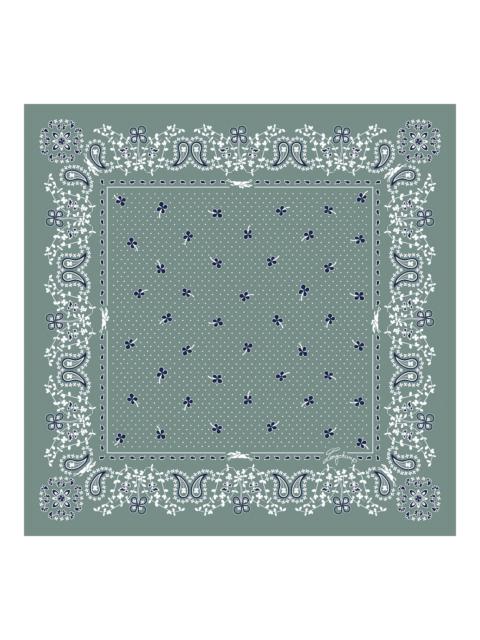 Longchamp French Bandana Silk scarf 50 Celadon - OTHER