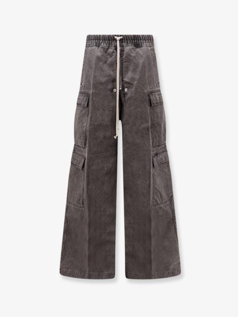 Rick Owens DRKSHDW Drkshdw Men Cotton Double Cargo Jumbo Beas Trousers