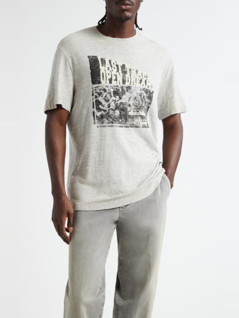 Golden Goose Golden Goose Journey Regular Fit Graphic T-Shirt in Grey Melange at Nordstrom