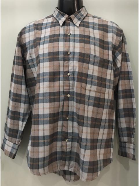 Other Designers Japanese Brand - LEMMA BROWN PLAID BUTTON UP SHIRT