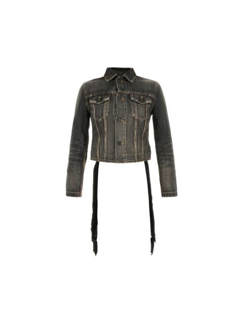 BALENCIAGA BALENCIAGA Black Denim Jacket New & Authentic (Women's size: