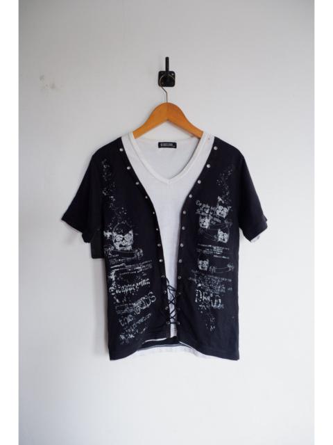 Japanese Brand - Y2K Batsu Studio Drawstring T shirt