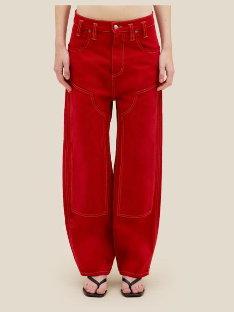 ECKHAUS LATTA DOUBLE KNEE BAGGY JEAN