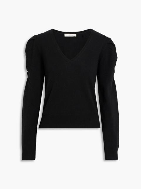 FRAME Frankie ruched wool-blend sweater