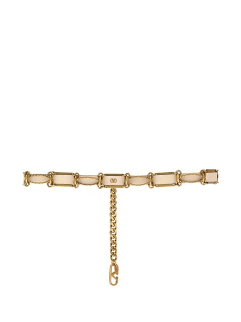 Valentino Valentino Garavani Women Sand Leather And Metal Belt
