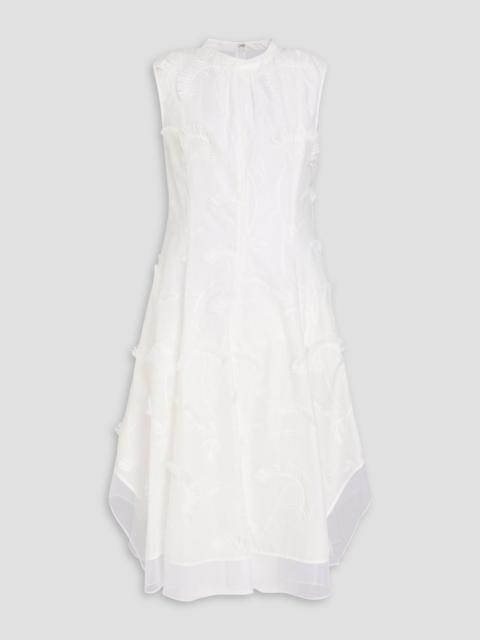 3.1 Phillip Lim Embroidered fil-coupé cotton-organza dress