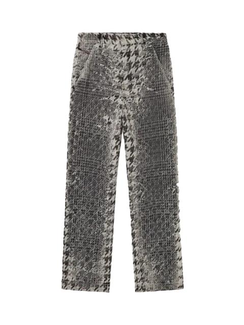Diesel Diesel Distressed Tweed Pants Grey
