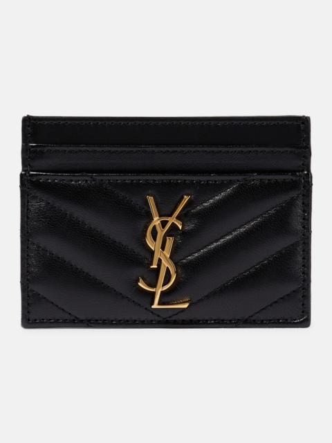 SAINT LAURENT Cassandre matelassé leather card holder