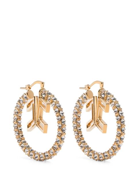 ELISABETTA FRANCHI Elisabetta Franchi Logo-detail Embellished Earrings
