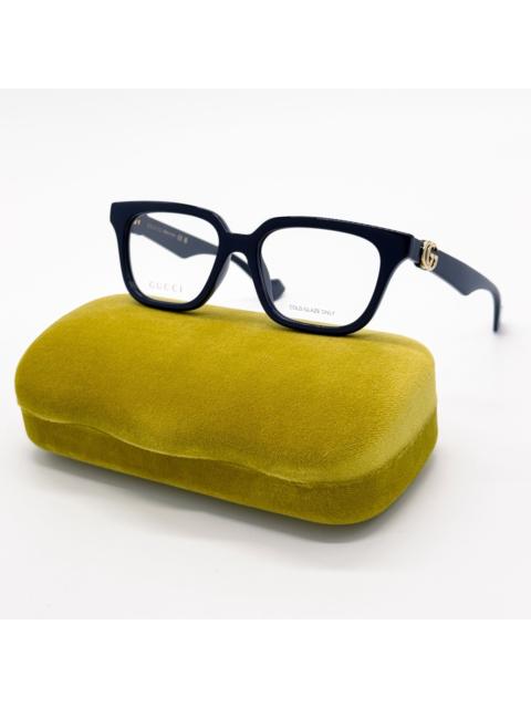 GUCCI NEW GUCCI GG1536O 011 EYEGLASSES UNISEX BLUE EYEWEAR