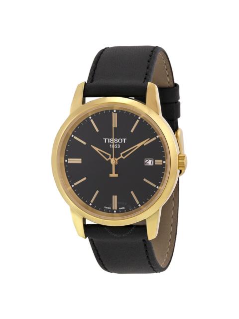 Other Designers Tissot Classic Dream Black Dial  Black Leather Men's T0334103605101