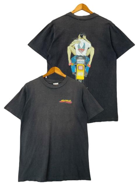 Other Designers Vintage 90s Sex Wear Chopper Sexy Sunfaded Black Tees