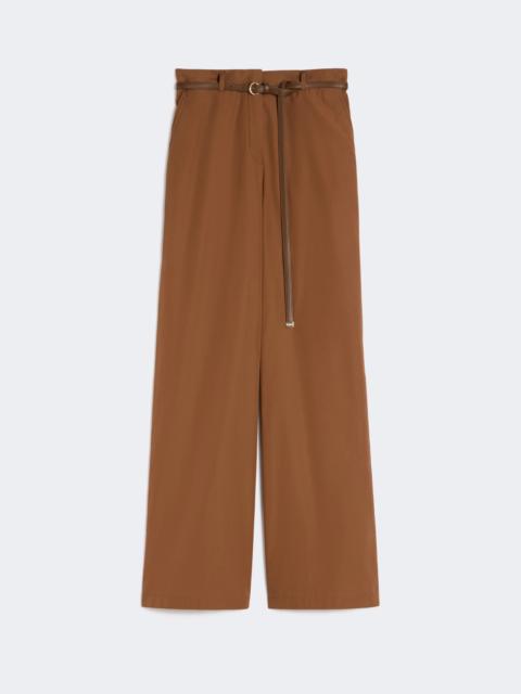 Max Mara Cotton poplin trousers - CLAY
