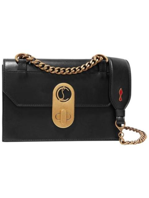 CHRISTIAN LOUBOUTIN Mini Elisa Black Leather Shoulder Bag