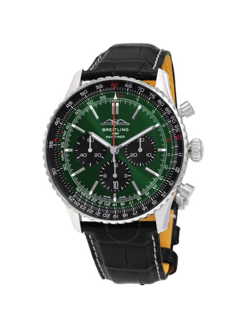 BREITLING Breitling Navitimer Chronograph Automatic Chronometer Green Dial Men's Watch AB0137241L1P1