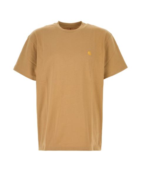 Carhartt Camel cotton S/S Chase t-shirt