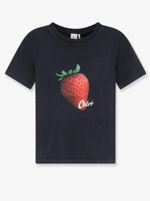 Chloé Chloe Cotton T-Shirt Grey Women