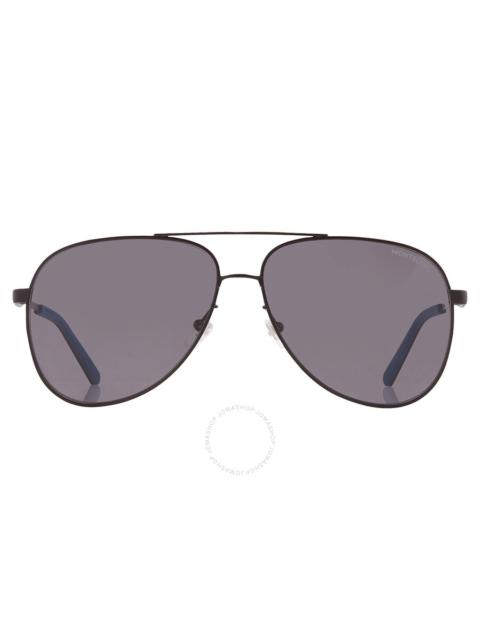 Montblanc Grey Pilot Men's Sunglasses MB0103S 005 59