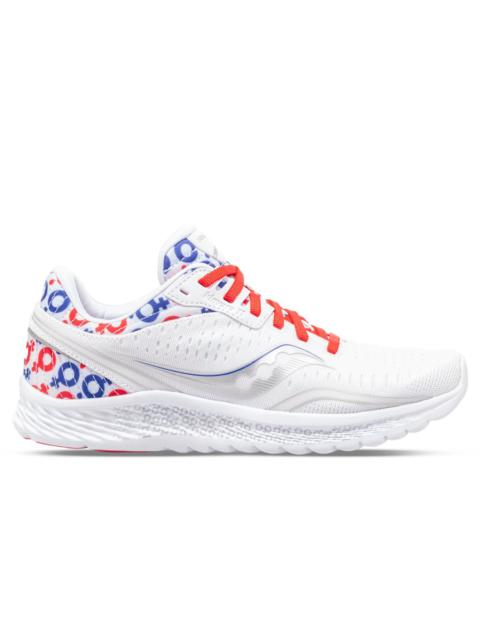 Saucony SAUCONY X PRINKSHOP WOMEN'S KINVARA 11 - WHITE/RED/BLUE