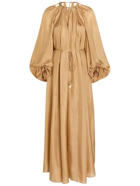 Zimmermann HALLIDAY SCALLOP MIDI DRESS - 1760DSS241CWFL | REVERSIBLE