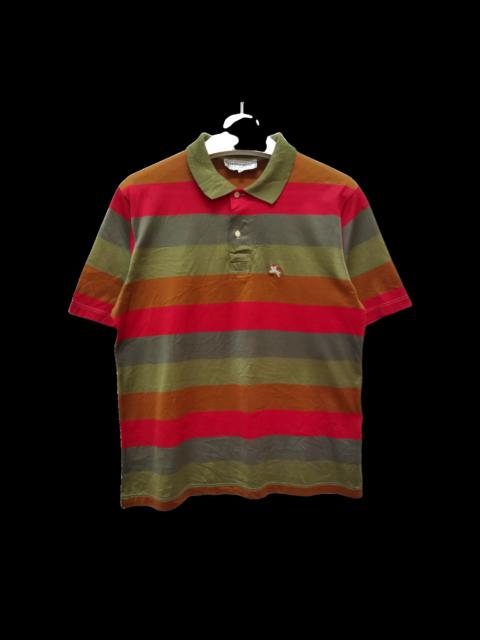 Other Designers Vintage - Rare🔥Vintage Burberry Striped Polo Shirt