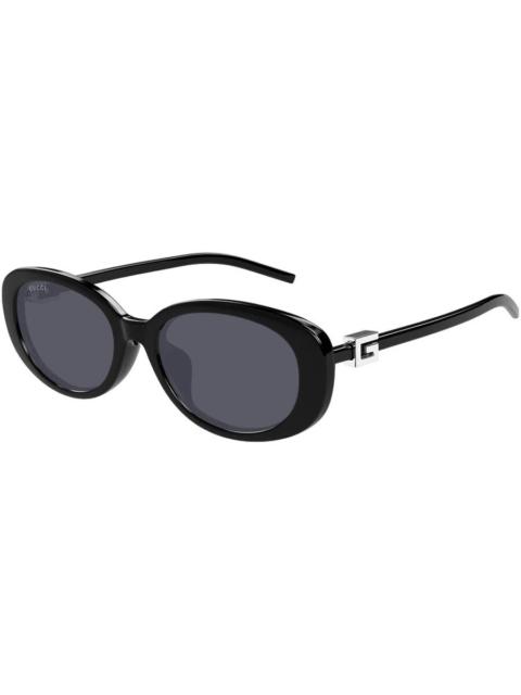 GUCCI Gucci Grey Oval Ladies Sunglasses GG1684SA 001 55