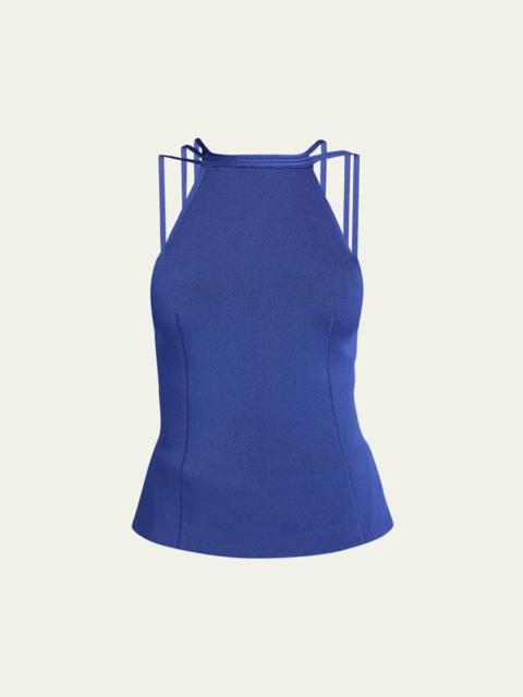 GIORGIO ARMANI High-Neck Strappy Tank Top