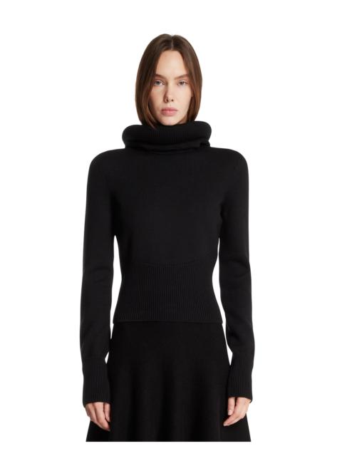 Alaïa Black Sculptural Hooded Sweater