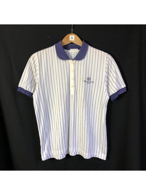 BALENCIAGA Vintage Balenciaga Golf Stripes Polo Tshirt