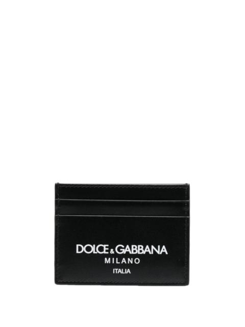 Dolce & Gabbana Men Printed Leather Card Holder