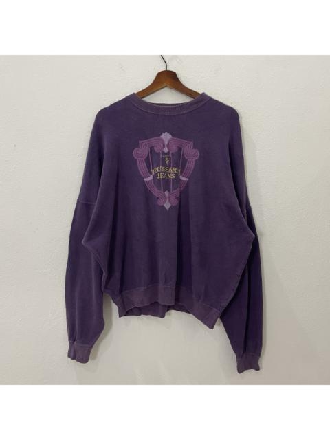 Other Designers Trussardi - Vintage Trussardi Embroidery Big Logo Sweatshirt