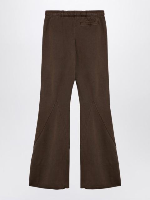 パンツ ENTIRE STUDIOS Women Straight Pants ES2303CO Brown Entire Studios Cotton brown flared trousers | TheDoubleF