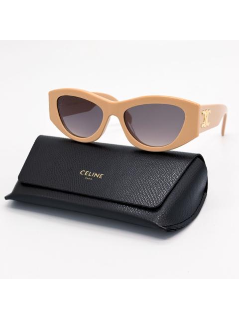 CELINE NEW CL40308U 57B CELINE BEIGE NUDE WOMEN SUNGLASSES CELINE