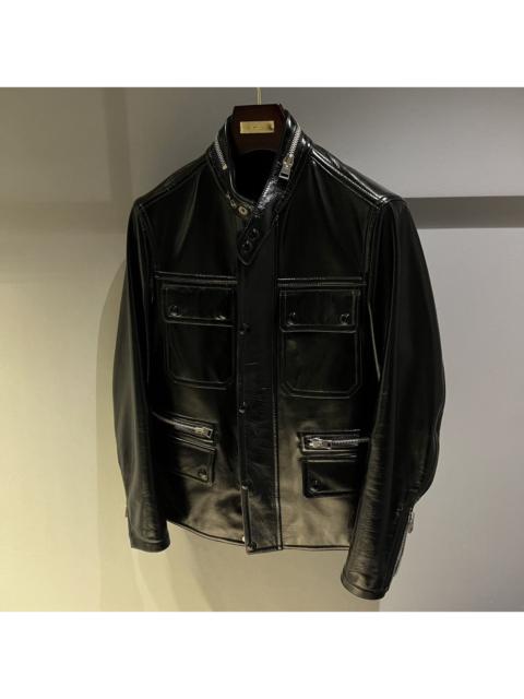 TOM FORD Tom Ford Shiny Leather Jacket in Large
