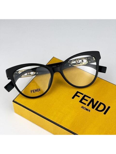 FENDI NEW Fendi FE50026I 001 Black Cat Eye Women Eyeglasses FE 50026I
