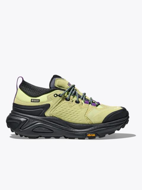 HOKA Elite Terrain System Kaha 3 Low GTX Shoes in Honeydew/Black