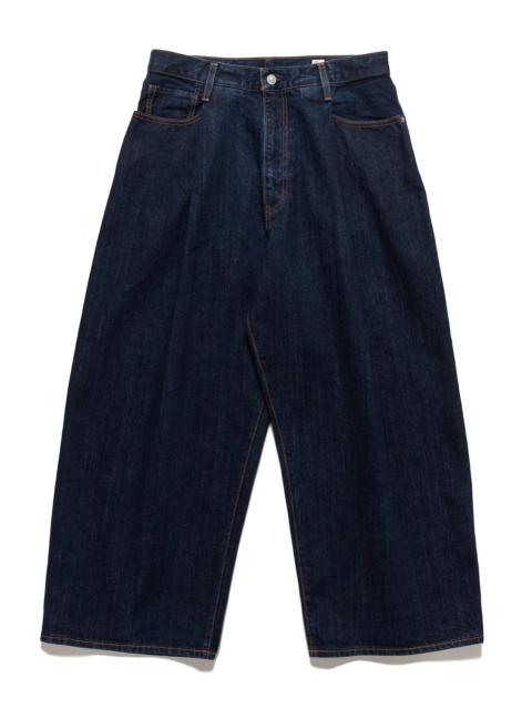 Japanese Denim Wide Leg Pleat Jeans Meadow