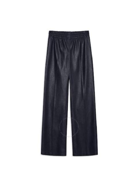 Anine Bing Ladies Navy Soto Vegan Leather Pants