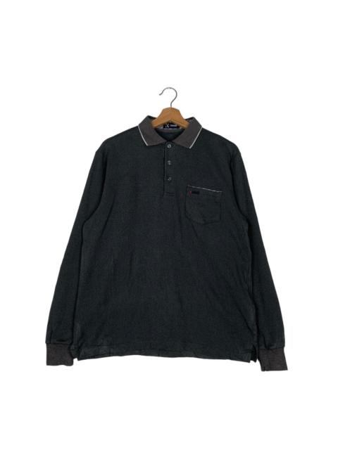 Other Designers Japanese Brand - KANSAI Single Pocket Long Sleeve Polo Shirt #0303-C14
