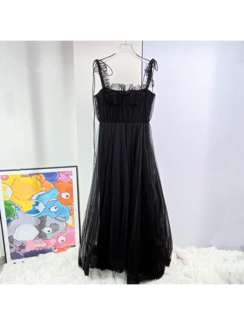 Dior Dior black sheer long dress