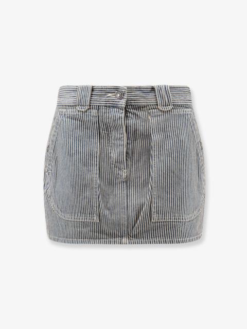 Isabel Marant Étoile Marant Etoile Estera Cotton Skirt With Striped Pattern