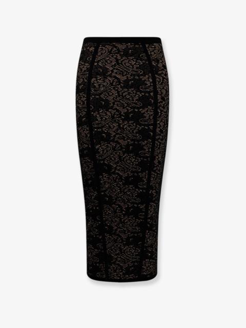 ELISABETTA FRANCHI Elisabetta Franchi Embroidered Knitted Skirt