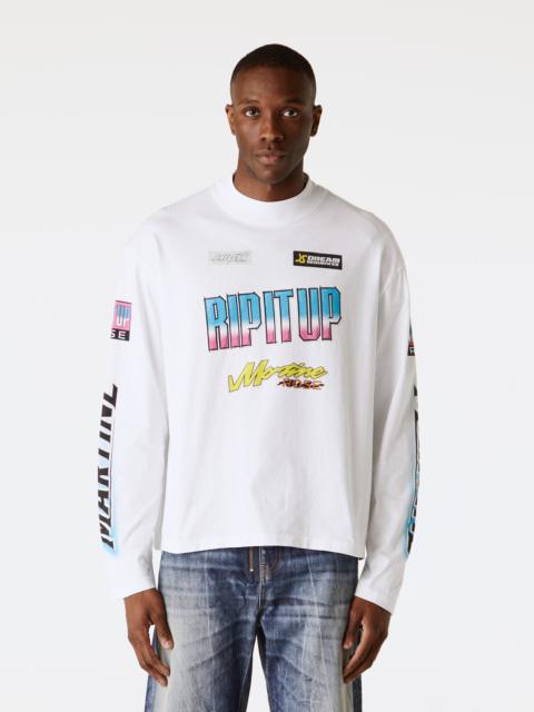 Martine Rose Funnel Neck Long Sleeve T-Shirt