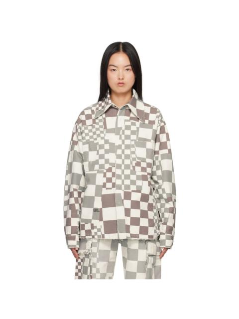 ERL Gray Check Jacket