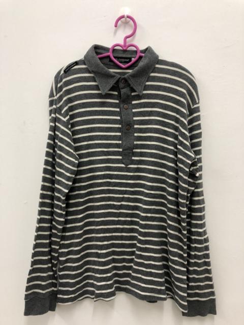 Other Designers Designer - Rare Vintage Dolce & Gabbana D&G Striped Polo Shirt
