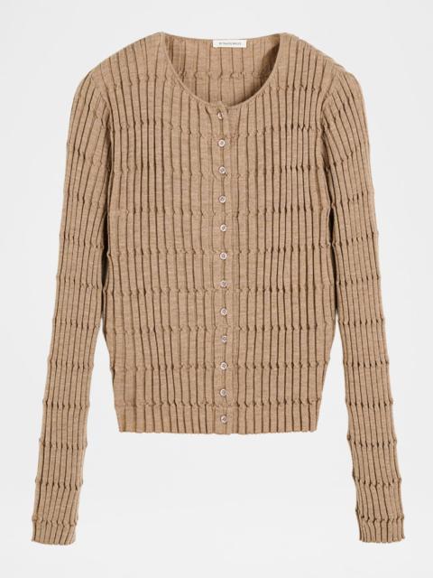 BY MALENE BIRGER Mon Twisted Rib Knit Cardigan