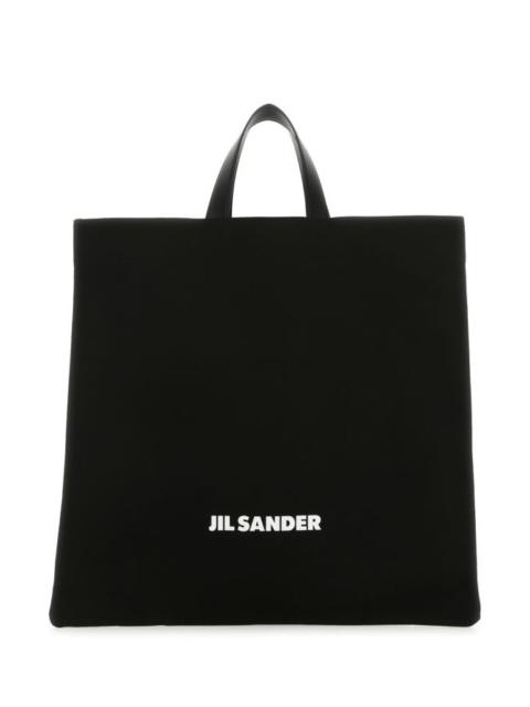 Jil Sander JIL SANDER Black Canvas Shopping Bag