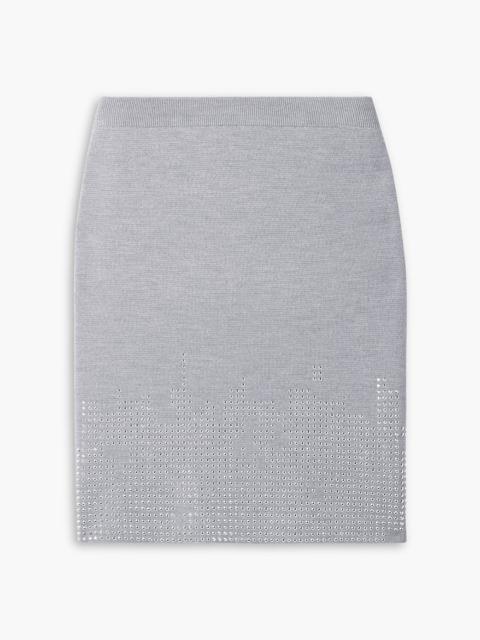 JW Anderson Studded wool mini skirt