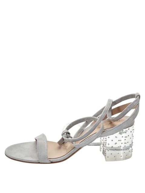 Gianvito Rossi Gianvito Rossi Ladies Grey 60 Suede Sandal